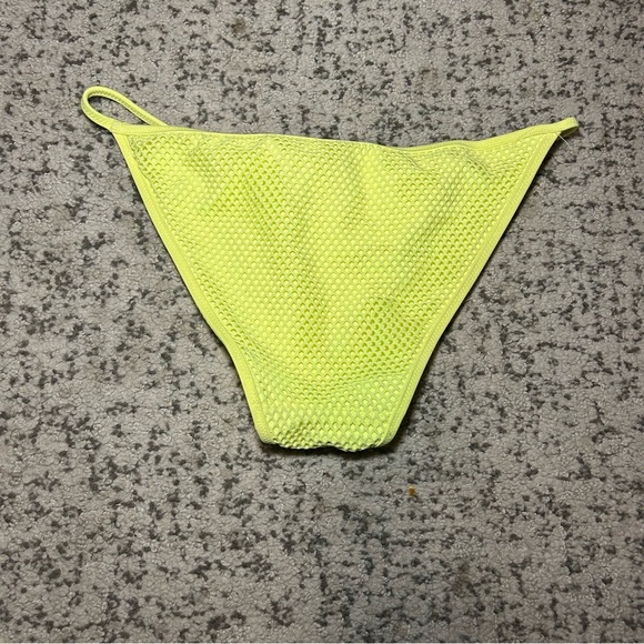 Victorias Secret Neon Yellow Mesh The Gorgeous Push Up Bikini Top & Bottoms Set - Picture 12 of 15